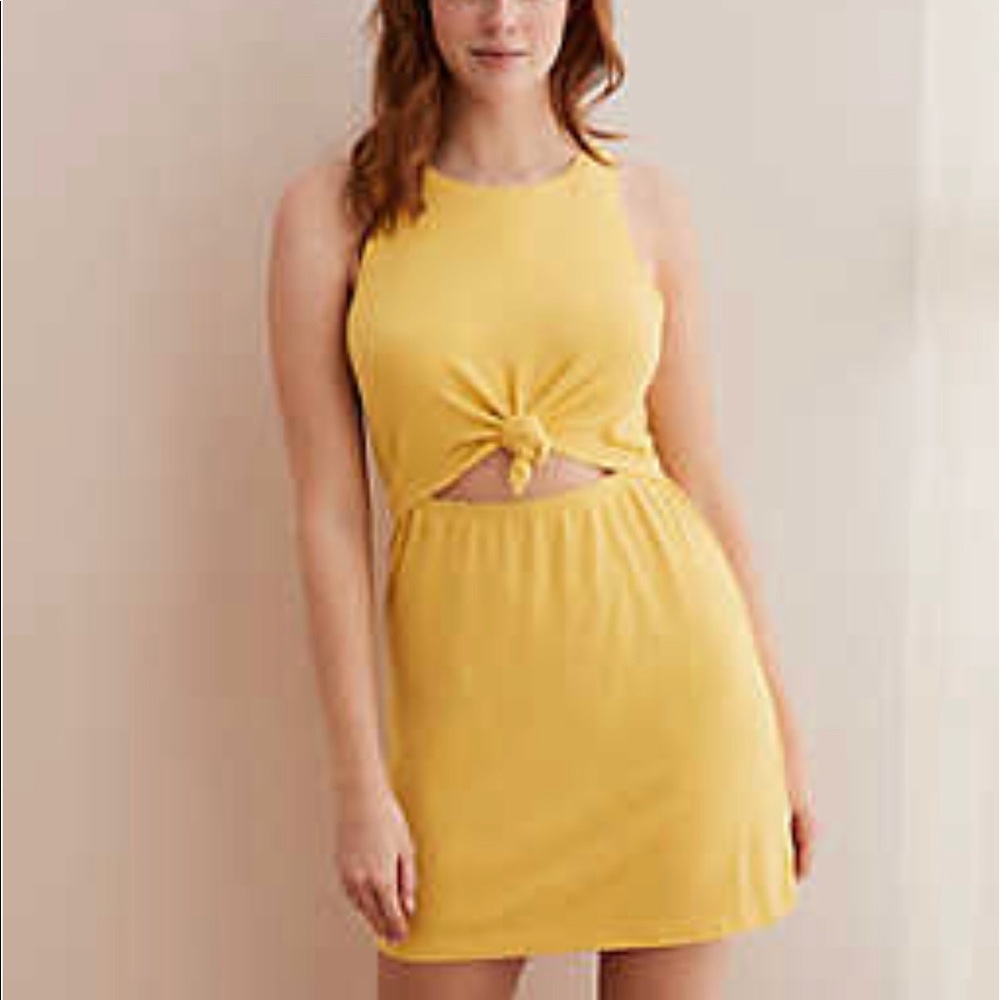 Aerie knot front dress